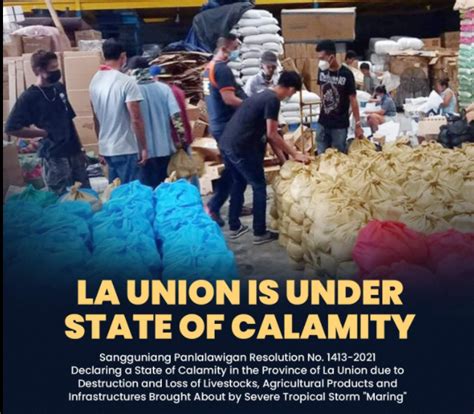 rapture la union|La Union declares state of calamity after 'Maring' onslaught.